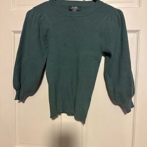 Belldini Green Ribbed Knit Top